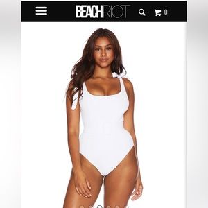 BEACH RIOT Sydney One Piece White